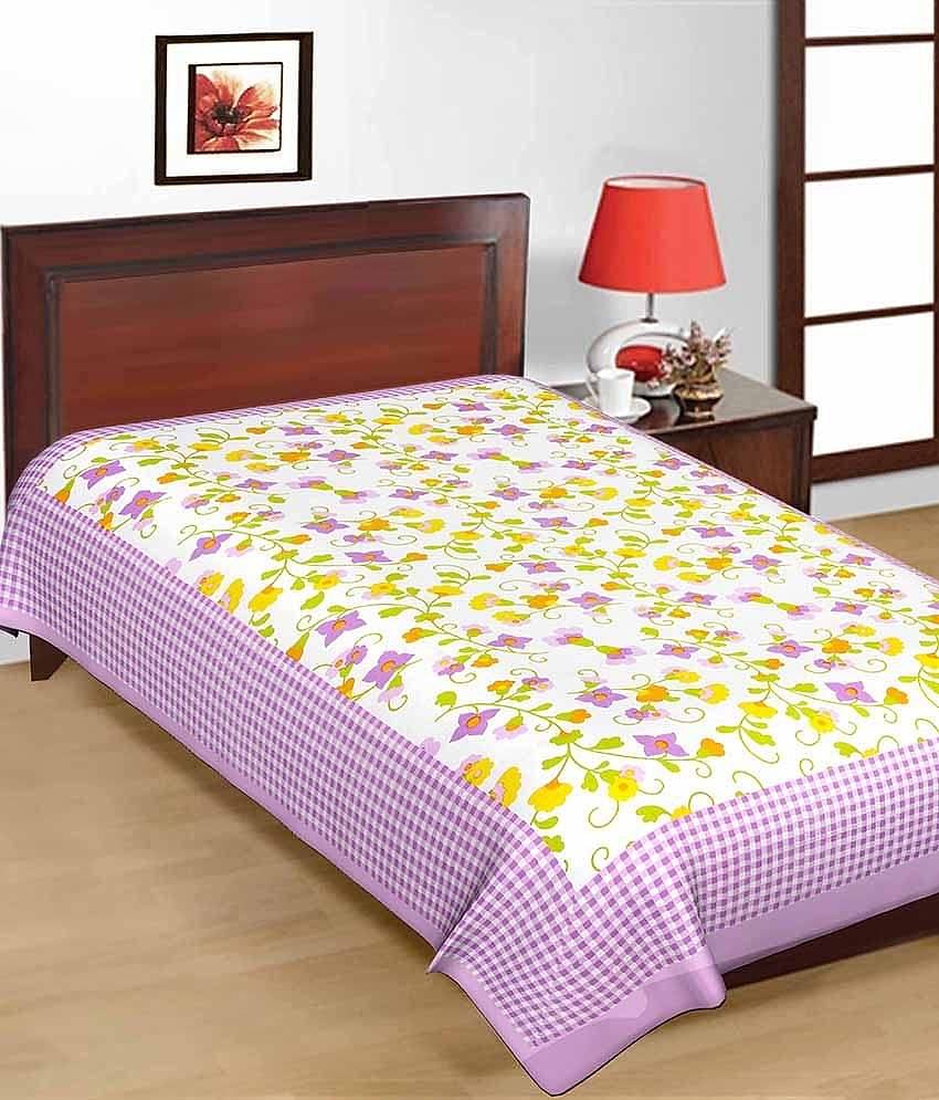 Uniqchoice Cotton Double Bedsheet ( Multi )