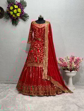 Beautiful Party Wear Top Lehenga And Fancy Dupatta