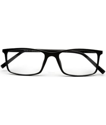 YourSpex - Black Rectangular Eyeglass Frame ( Pack of 1 )