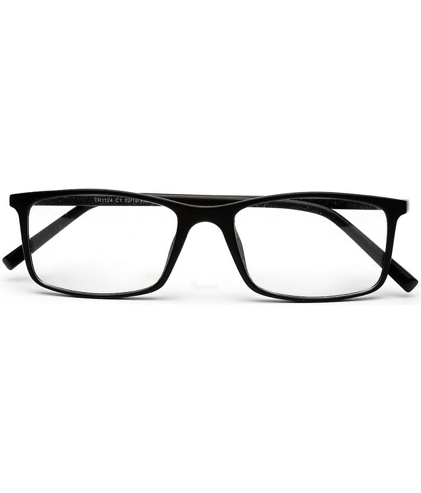 YourSpex - Black Rectangular Eyeglass Frame ( Pack of 1 )