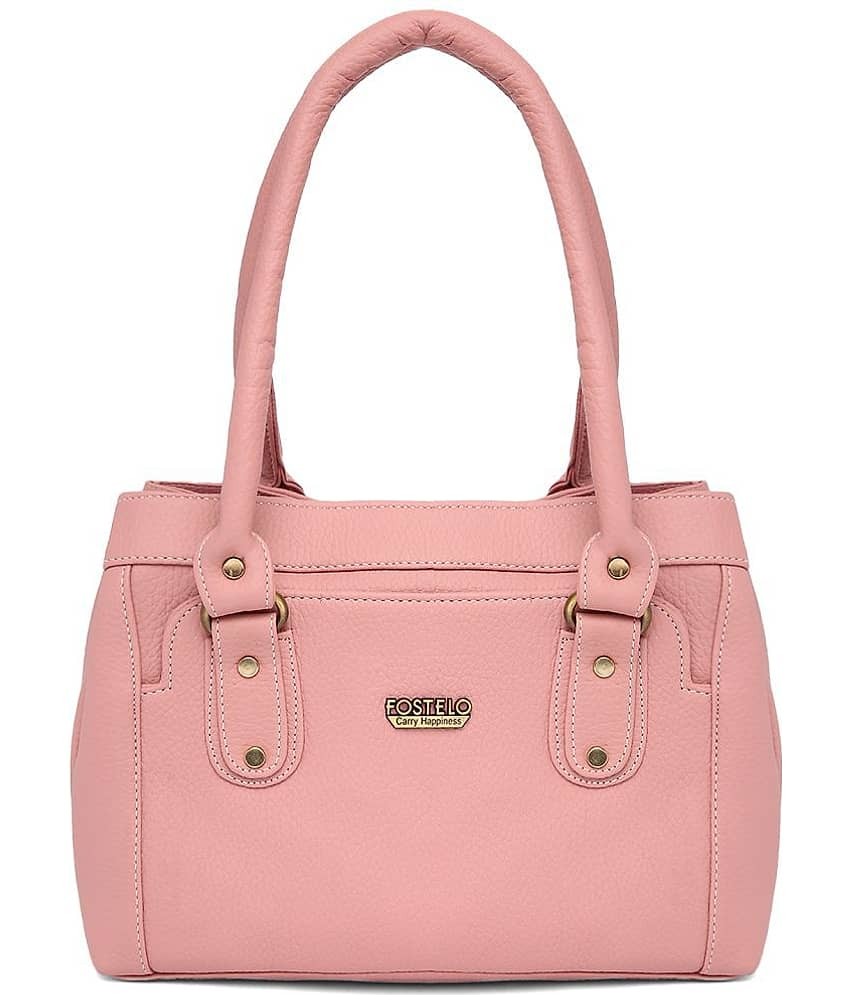 Fostelo Light Pink P.U. Shoulder Bag