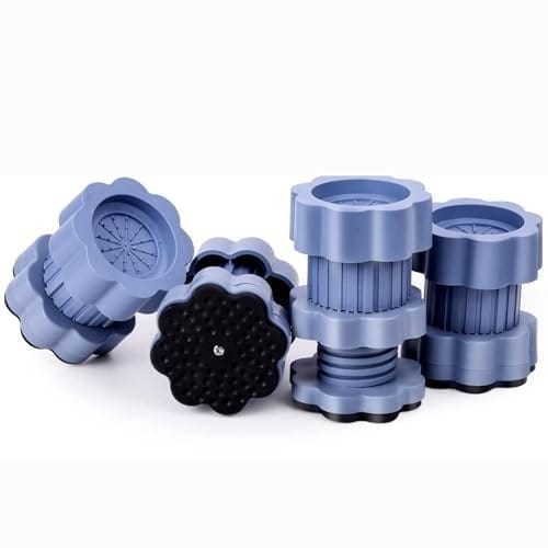 Washing Machine Vibration Pads - Adjustable Dryer Shock & Noise Cancelling Pads, Anti Vibration Pads for Washing Machine Support 4 Pcs