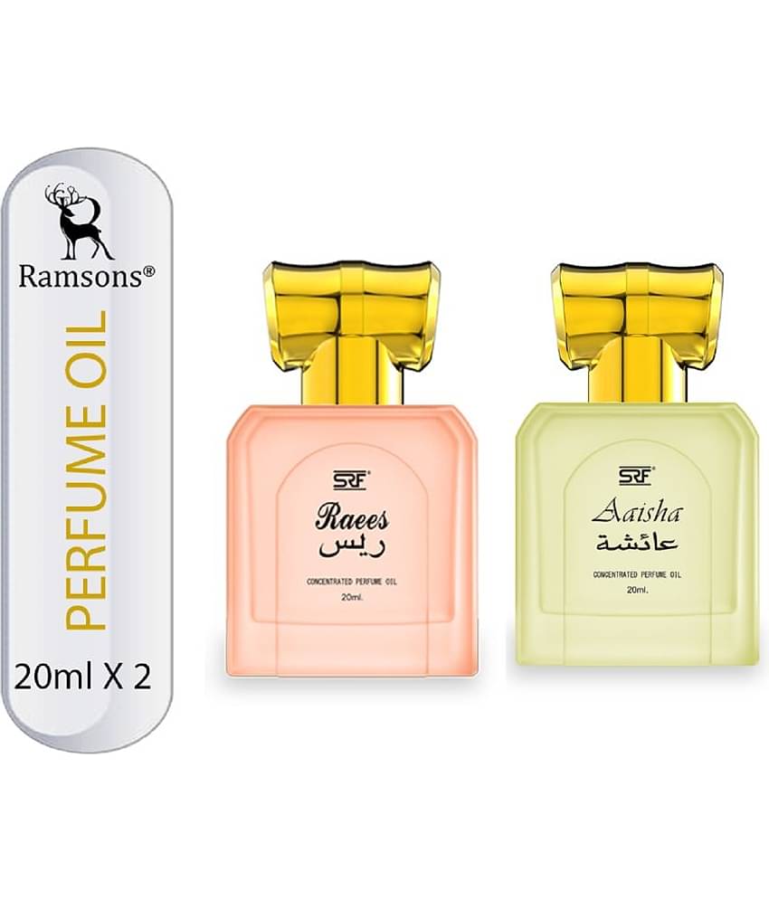 Ramsons SRF Aaisha & SRF Raees Concentrated Perfume Oil Combo Attar Combo 20 ml (Pack of 2)