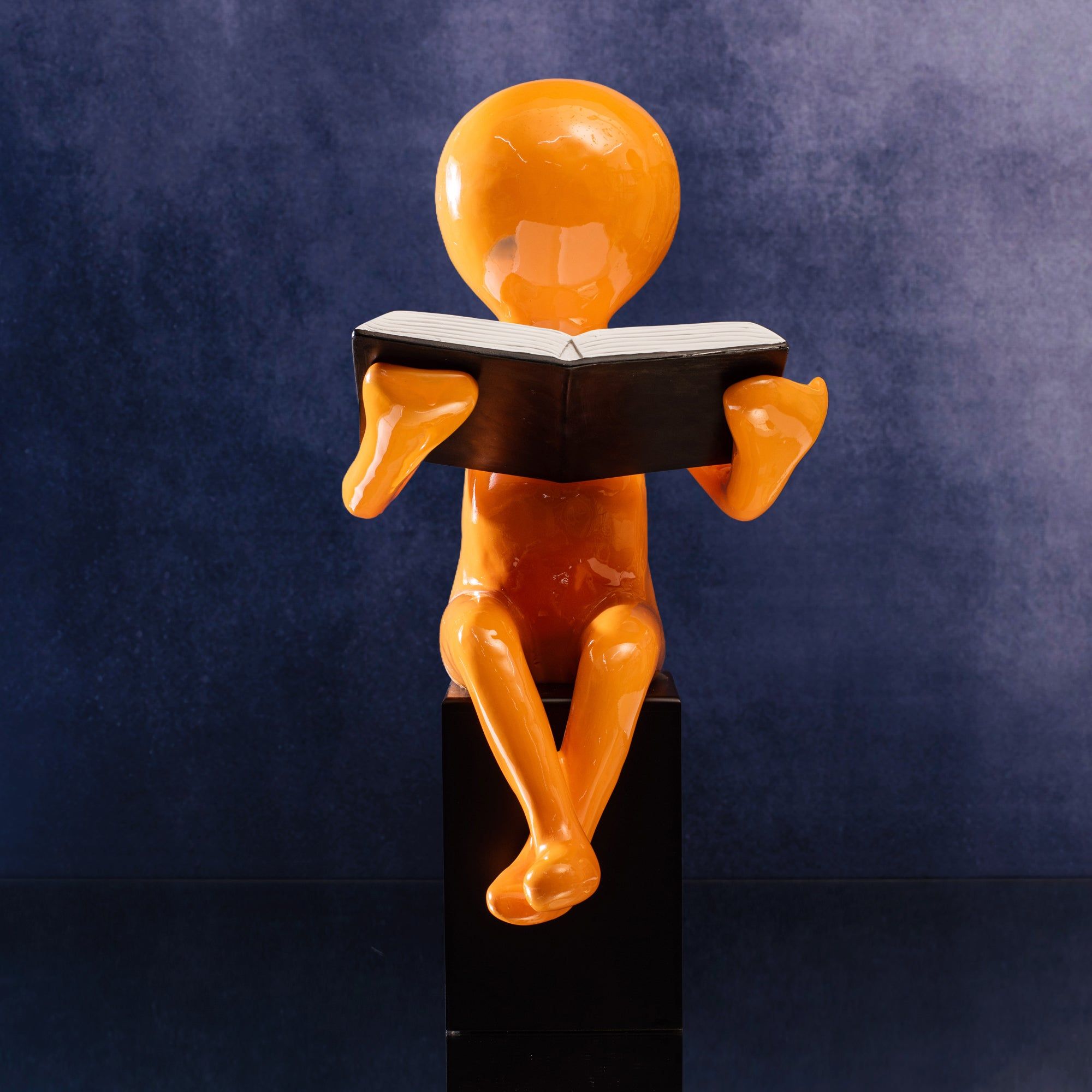 Modern Neon Reader Decor-Orange
