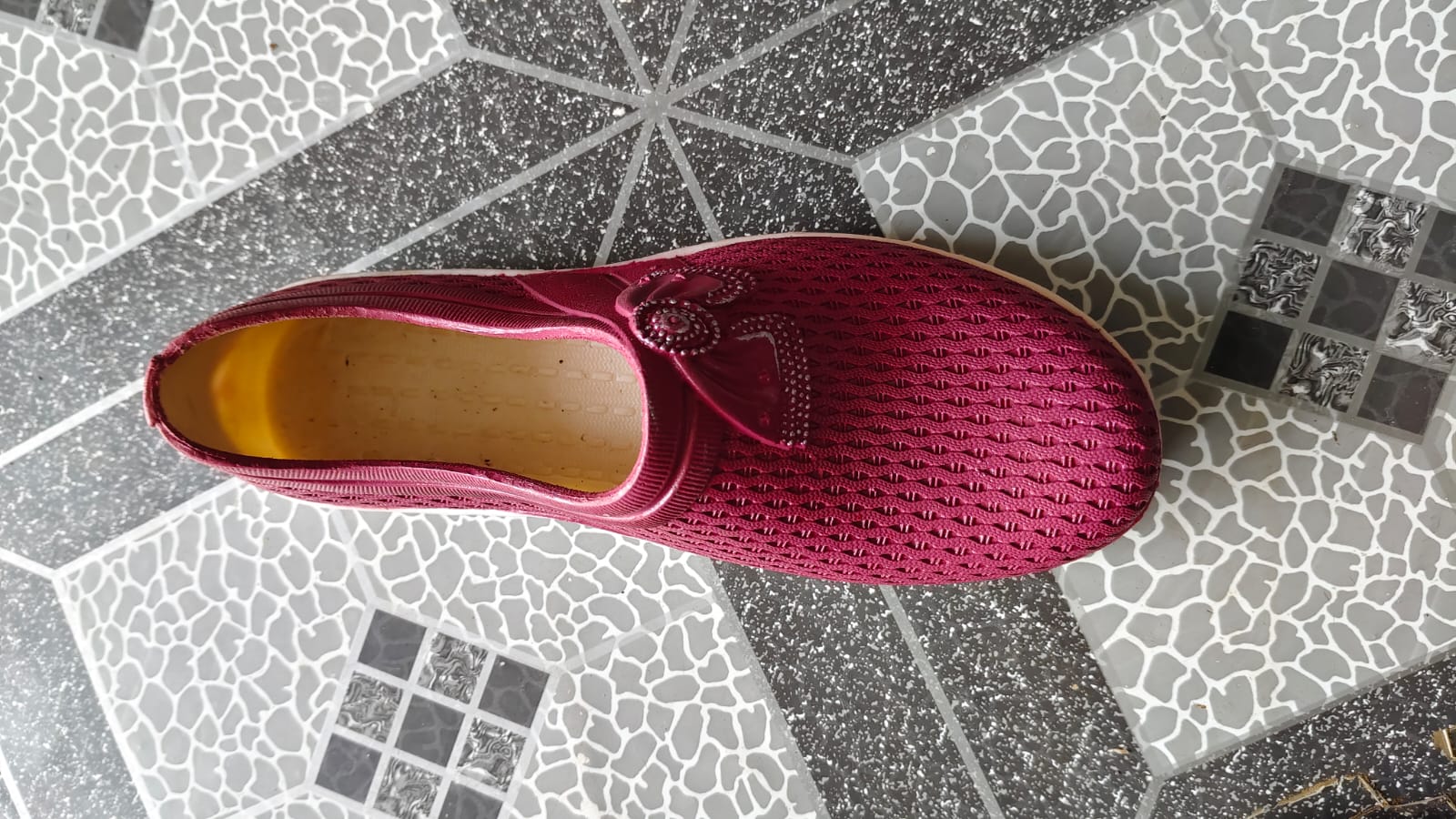 Womens Casual Knitted Bellies (Maroon)