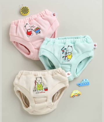 BUMZEE Pack of 3 Baby Boys Cotton Briefs ( Beige )