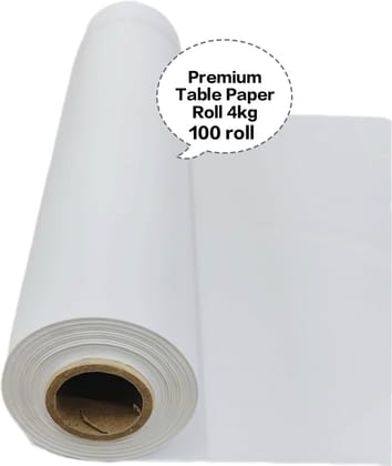 Premium Table Paper Roll 4kg, Table Paper Roll 4kg, Disposable Table Paper Roll, Restaurant Table Paper Roll, Kraft Table Paper Roll 4kg×100roll