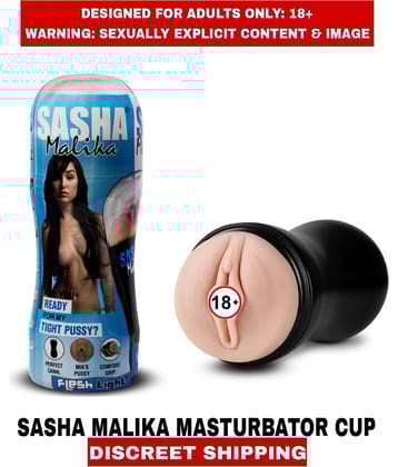 Male Sex Toys Sasha Malika Pussy Masturbator Cup Fleshtight For Men