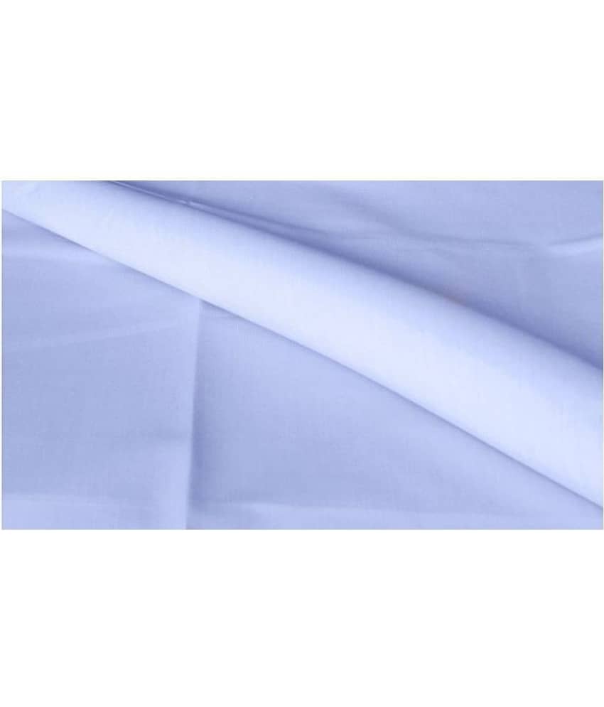 Makhanchor Blue 100 Percent Cotton Unstitched Shirt pc Single