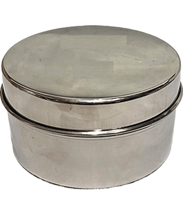 Dynore 1 Dabbi Steel Silver Utility Container ( Set of 1 )