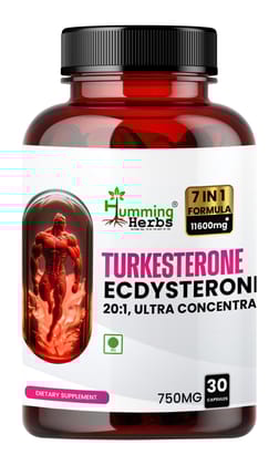 Humming Herbs Turkesterone Muscle Building Supplement (8920mg) | Boost Muscle Growth, Memory Support