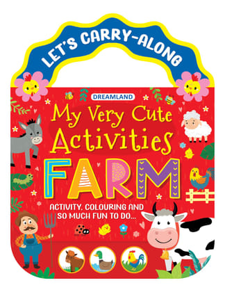 Farm- Let's Carry-Along Activity, Colouring Book for Kids Age 3 -8 years (My Very Cute Activities Series) [Paperback] Dreamland Publications