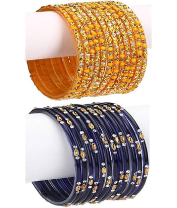 Afast Designer Wedding Fancy Glass Bangle Set For Party, Marriage, Function And Daily Use