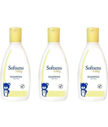 Softsens Baby TEAR FREE Shampoo Mild, Hypoallergenic , Paraben & Sufate Free 200ml, Pack of 3