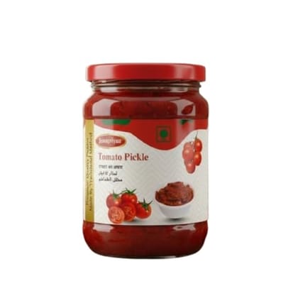 Tomato Pickle � All Natural Ingredients, No Artificial Preservatives, Handcrafted in Small Batches, Gluten-Free, Traditional Indian Style, Tangy & Spicy Homemade Taste