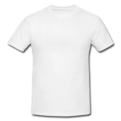 Premium Cotton Crew Neck White T-Shirt