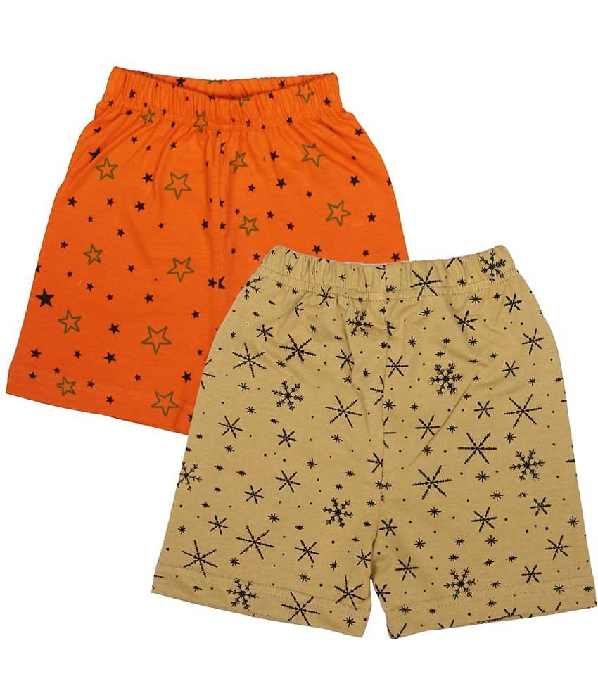 Diaz Pack of 2 Cotton Shorts For Boys ( Multicolor )