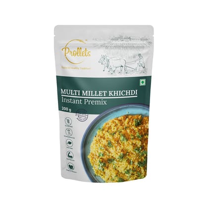 Prollets Multi Millet Khichdi Instant Premix (200g) | Wholesome Meal | Ready to Cook