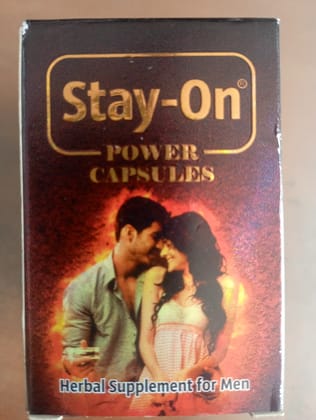Stay-on power capsules herbal supplement for men 10n