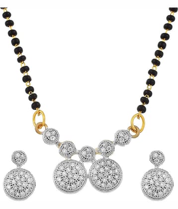 Darshini Designs - Silver Mangalsutra Set ( Pack of 1 )