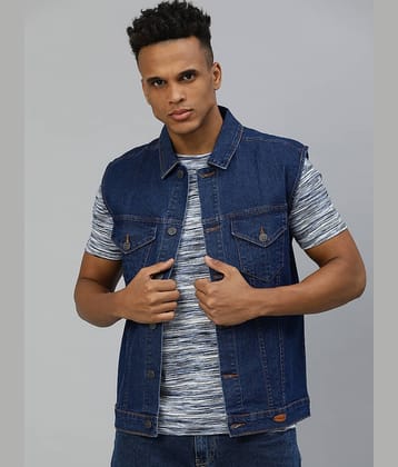 Urbano Fashion - Blue Denim Slim Fit Men's Denim Jacket ( Pack of 1 )