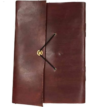 Handmade Journal/Writing Notebook/Blank Diary/Un Lined Pages Book, Leatherbound - 100 Pages, 6 x 4 inches (ASSORTED COLOR)