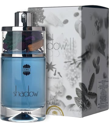 Ajmal Shadow II Pour Homme EDP Gift For Men 75ML Long Lasting Scent Spray Made In Dubai Pack of 1
