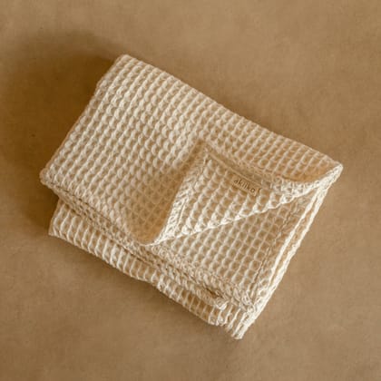 Waffle Hand Towels (set of 2)-Pique Waffle-Natural
