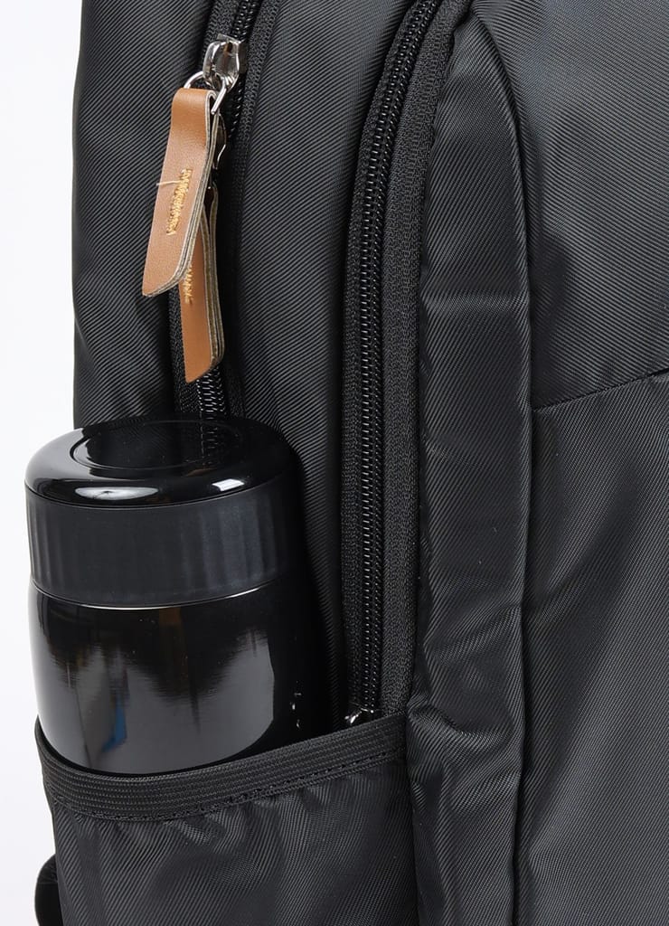 PB Pearlbags Dense 17L Solid Laptop Backpack , 2 Compartments, Bottle Holder, Organizer, Premium Fabric, Water Resistant Anti Theft , School & College Bag for Boys and Girls, Office & Travel Bag for Men and Women-Black