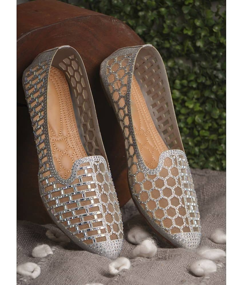 JM Looks Silver Women's Casual Ballerinas