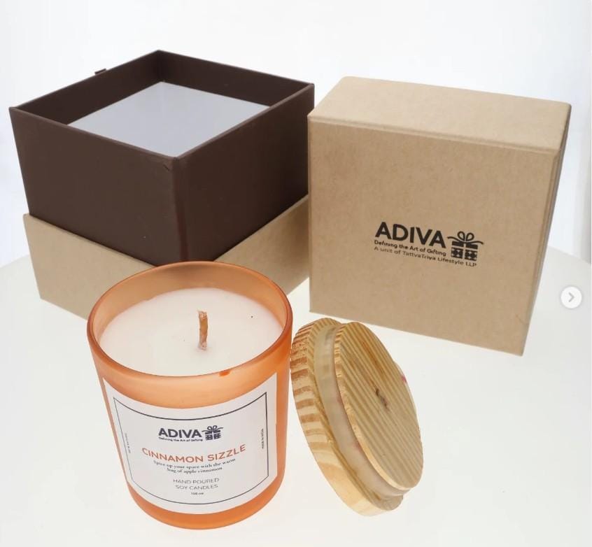 ADIVA - Cinnamon Sizzle - Hand Poured Soy Wax Candle