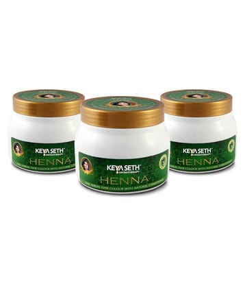 Keya Seth Aromatherapy Henna - Instant Natural conditioner Natural Henna 200 g Pack of 3
