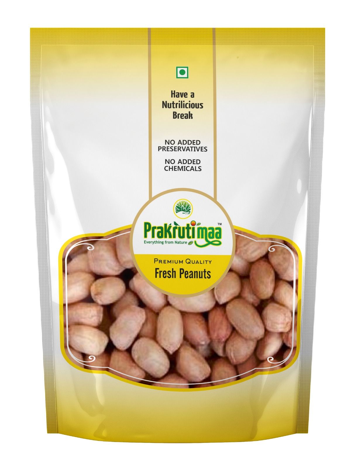 Prakrutimaa Roasted Peanuts (250g) | Crunchy Snack