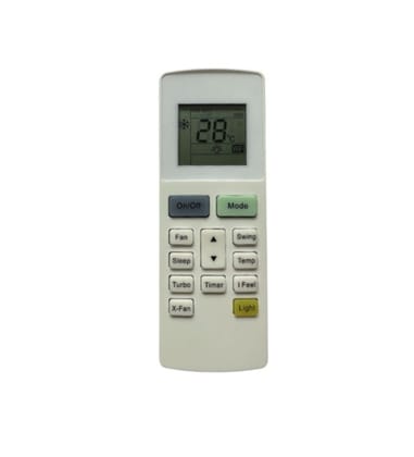 AC Remote No. 222A Compatible-Replacement for Onida AC Remote Control (White)