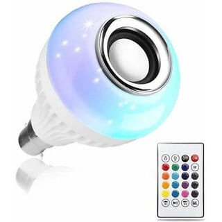 48W Bluetooth Speaker | LED Bulb,  Support | White