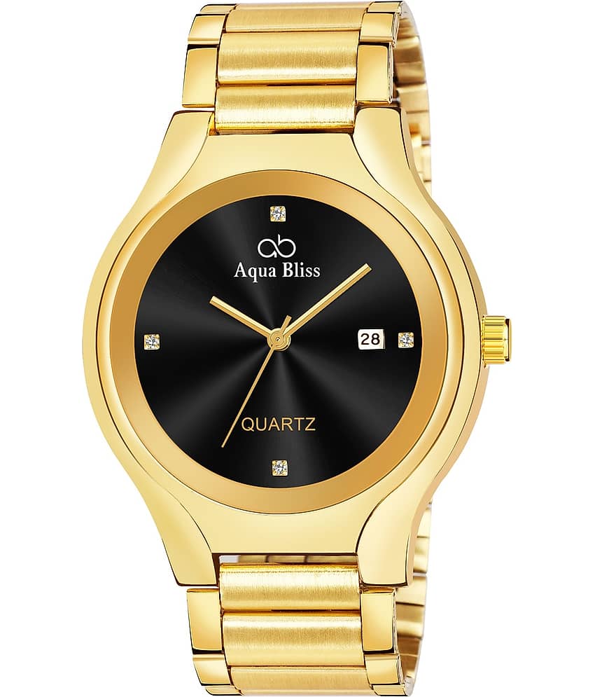 AQUA BLISS - Gold Stainless Steel Analog Men's Watch