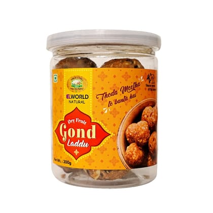 Elworld Agro & Organic Food Products Gond Pinni Laddoo 300g Elworld Agro & Organic Food Products Gond Pinni Laddoo 300g
