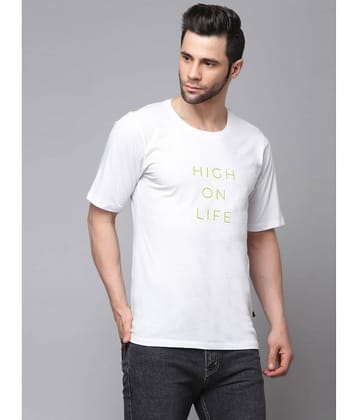Rigo Pack of 1 Cotton Blend Regular Fit Men's T-Shirt ( Yellow )