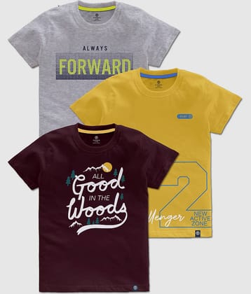 CODEZ Pack of 1 Boys Cotton T-Shirt ( Multicolor )