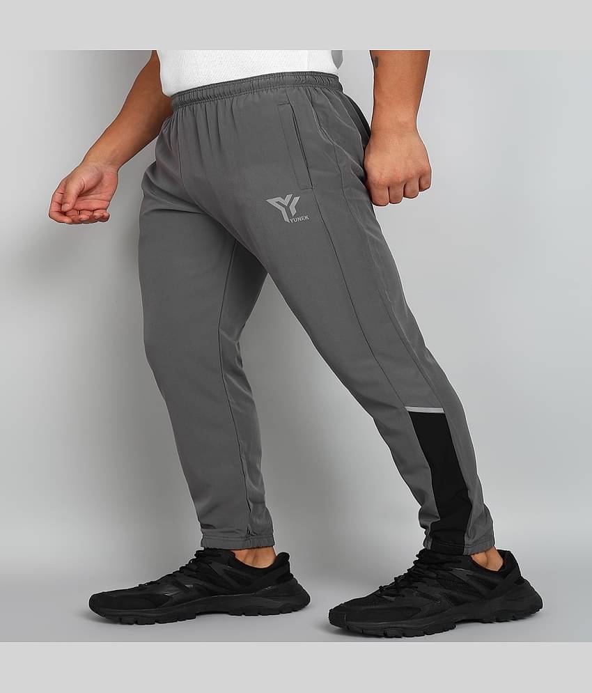 YUNEK Grey Polyester Men's Trackpants ( Pack of 1 )
