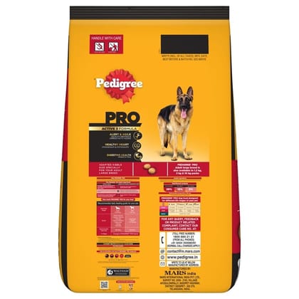 Pedigree PRO Adult (18 Months Onwards) Large Breed Dry Dog Food 20kg