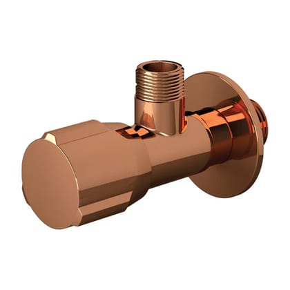 Kolab Rose Gold Angle Stop Cock with Flange