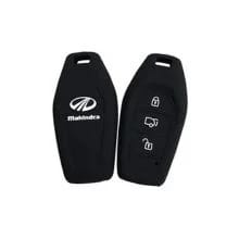 Silicone Black Color Car Key Cover for Mahinndra XUV (Push Button Start)  Premium Protection for Your Key Fob  Stylish and Durable Case for Ultimate Security.