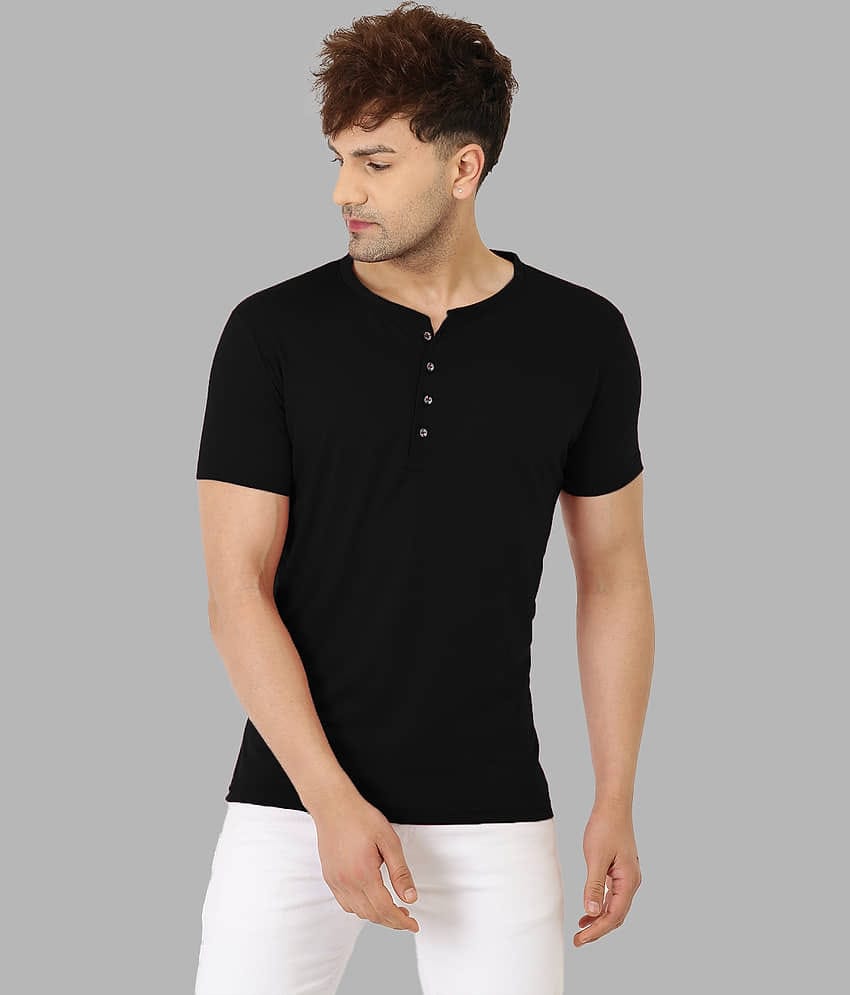 Leotude Pack of 1 Cotton Blend Regular Fit Men's T-Shirt ( Navy )