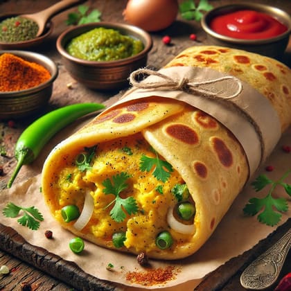 Single Egg Aloo Roll
