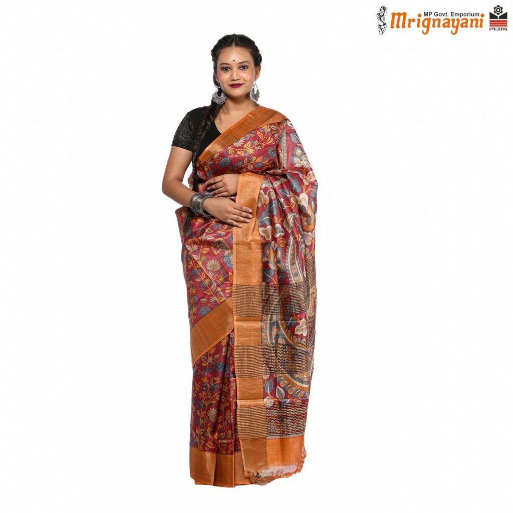HANDLOOM KOSA SAREE WITH BLOUSE (SKU - 3H0202120622, SAREE - 1182) - Sarees | Buy online on ZillyBuy