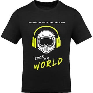 FastB Men Printed Round Neck Black T-Shirt