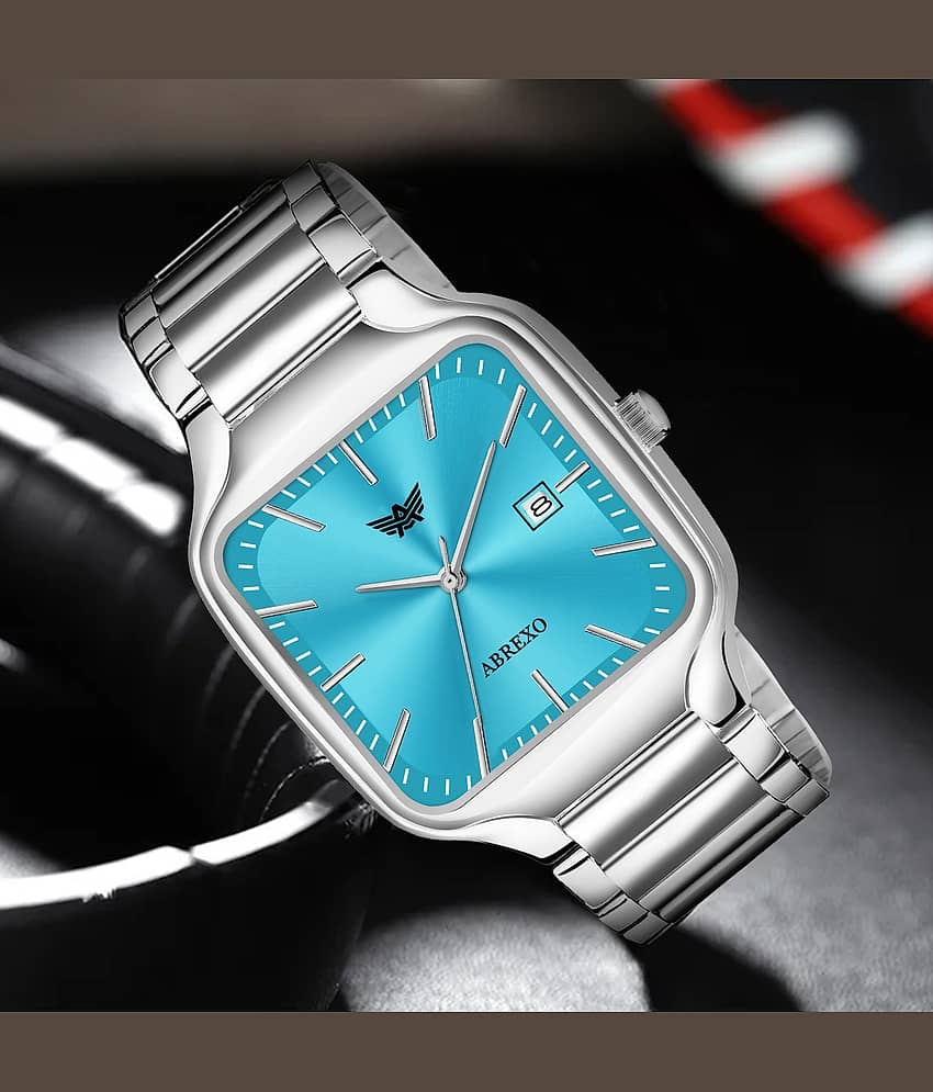 Abrexo Silver Stainless Steel Analog Men's Watch