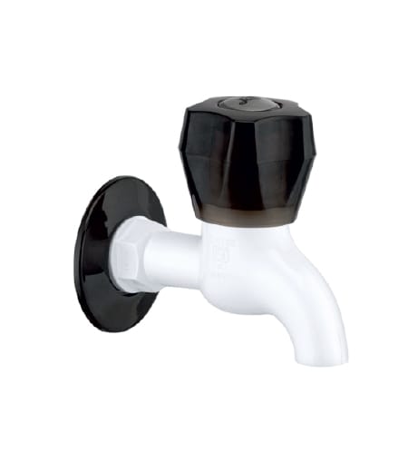 Kolab Black Bib Tap Long body with Flange