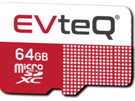 EvteQ microSDXC Memory Card, UHS-3, Up to 140MB/s Read & Write Speed, High-Performance Data Transfer, Low Power Consumption, 4K Video Recording - 64 GB